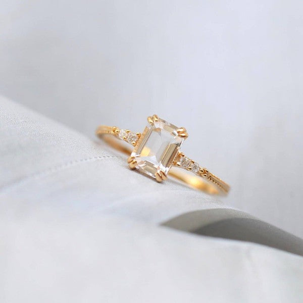 gold ring, simplicity rocks jewelry